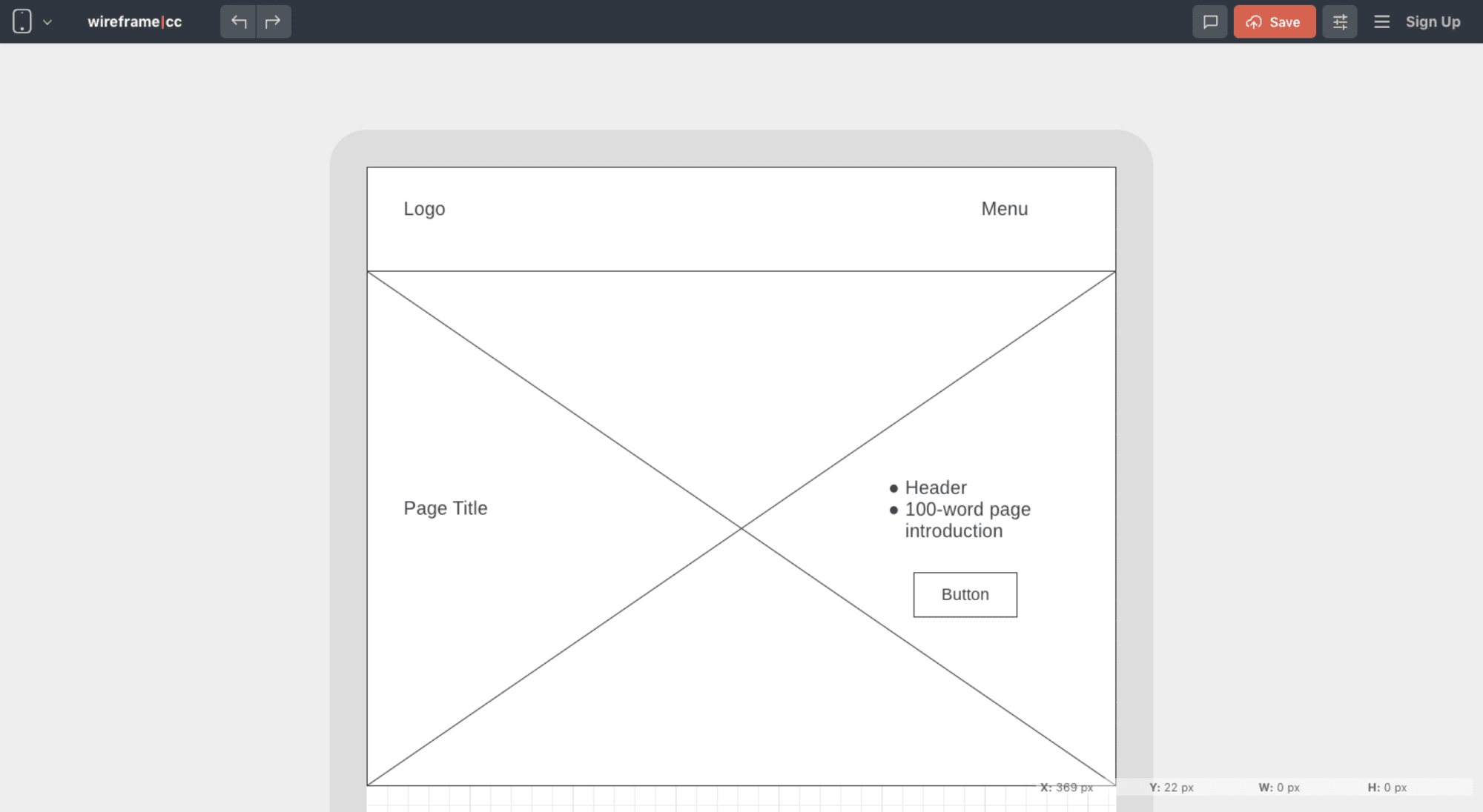 用于移动页面布局的Wireframe.cc线框常德网站优化