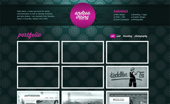 30个漂亮的个人作品集单页网站案例-常德网站建设,常德网站设计