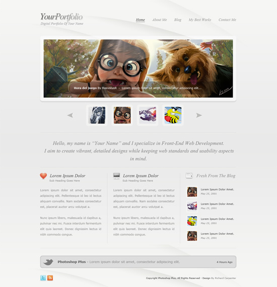 25个非常棒的 Photoshop 网页设计教程-常德网站建设,常德网站设计