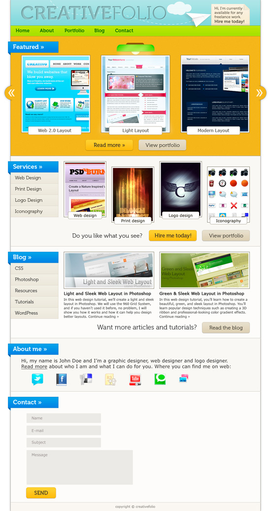 25个非常棒的 Photoshop 网页设计教程-常德网站建设,常德网站设计
