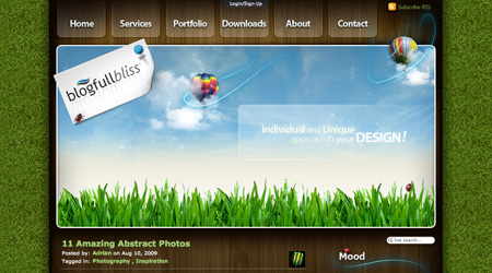 十一个漂亮的使用草地为素材的网站设计-常德网站建设,常德网站设计
